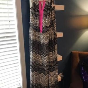 Black/white Maxi Dress